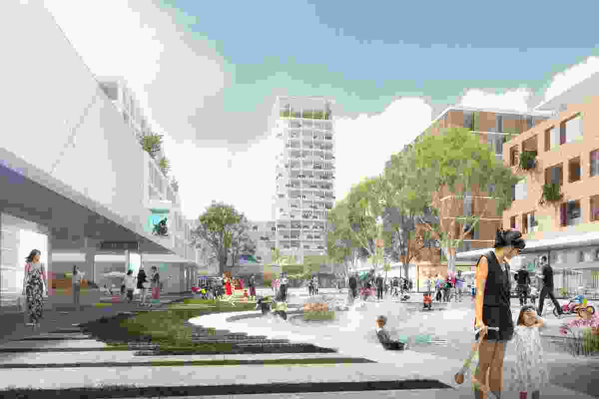 K2K proposal – Waterplay Space, Kensington by JBA Urban Design and Planning, Stewart Hollenstein Architecture and Urban Design, Arcadia Landscape and Natural Systems, The Transport Planning People and Jess Scully.