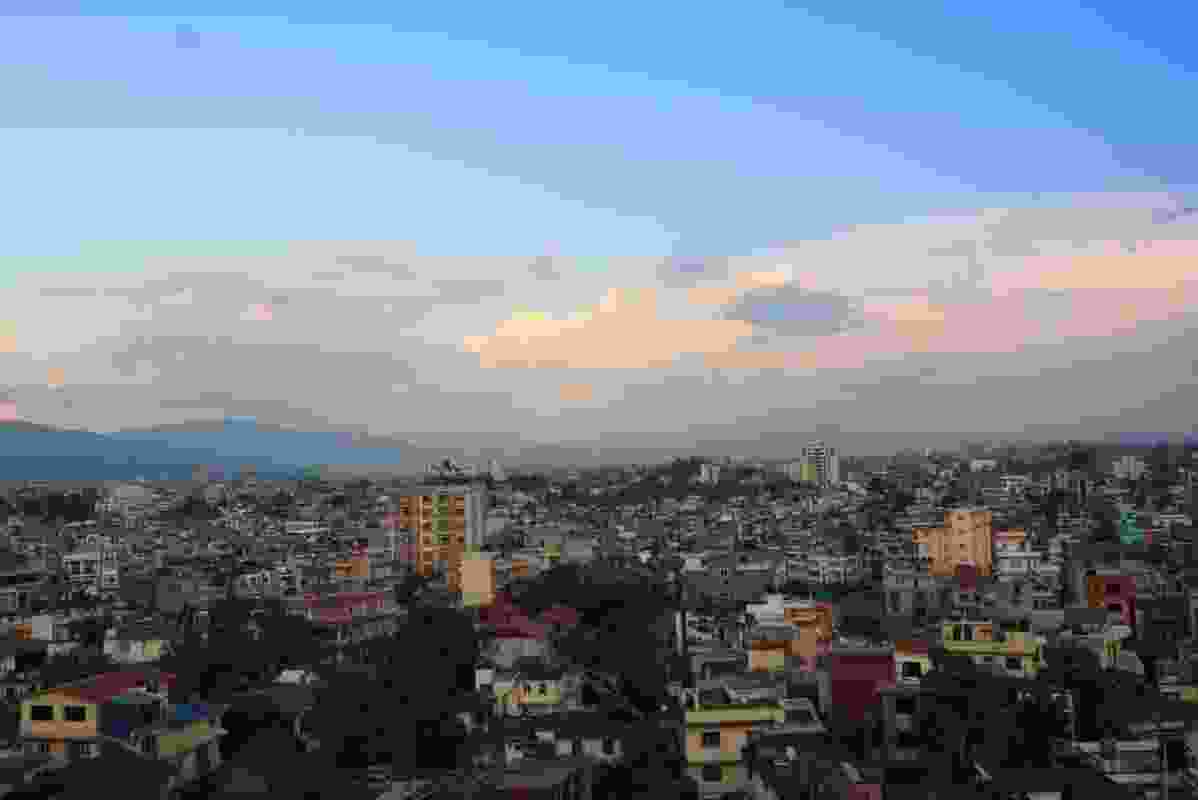 View over Lazimpat a residential district of Kathmandu.