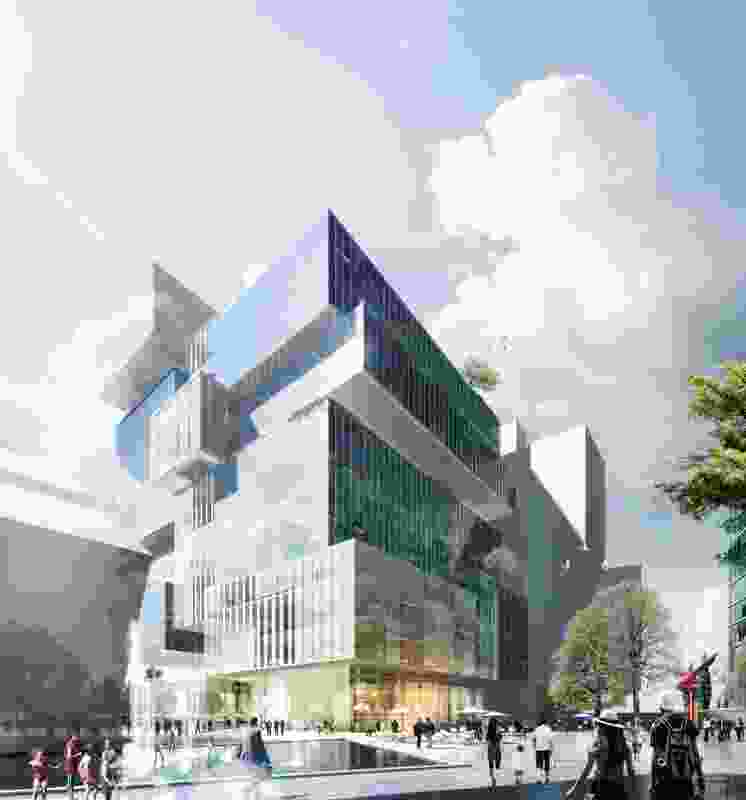 Johnson Pilton Walker's competition-winning design for 3 Parramatta Square.