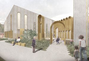The addition to St Mary’s Coptic Orthodox Church in Kensington, designed by Studio Bright.