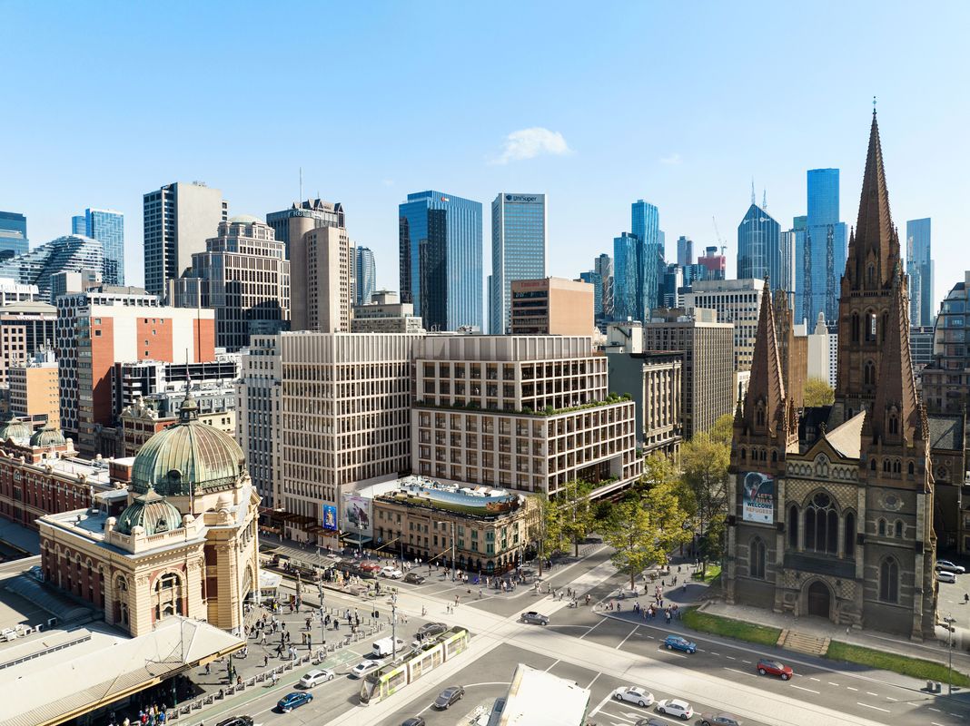 Office building above Melbourne’s Town Hall Station approved