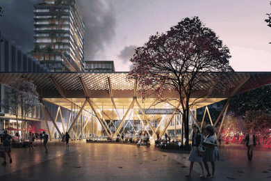 Concept visualization of Woolloongabba Station.
