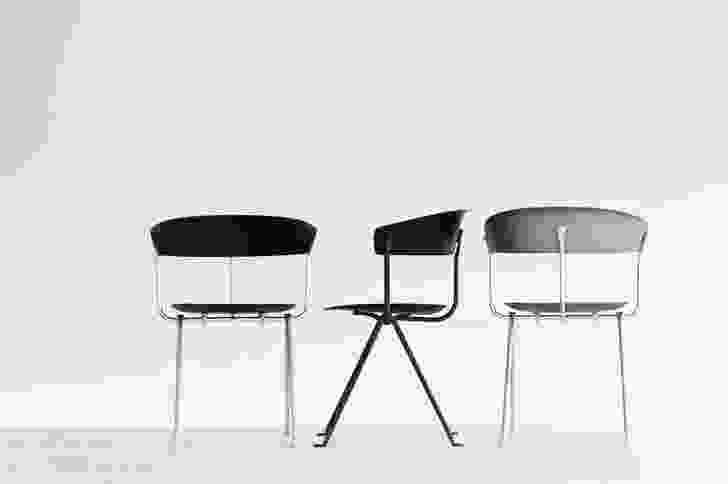 The Officina range of wrought iron chairs by Ronan and Erwan Bouroullec, part of Magis' 2016 collection. 