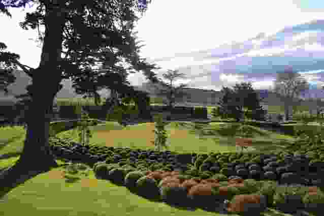 Sculptured gardens surrounding the homestead.