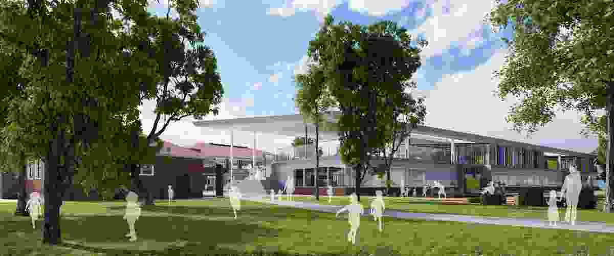 The proposed South Melbourne Park Primary School by Gray Puksand.