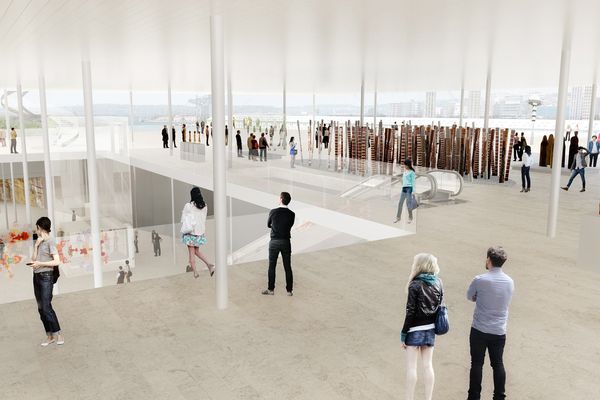 The winning proposal for the expansion of Art Gallery of NSW by SANAA.