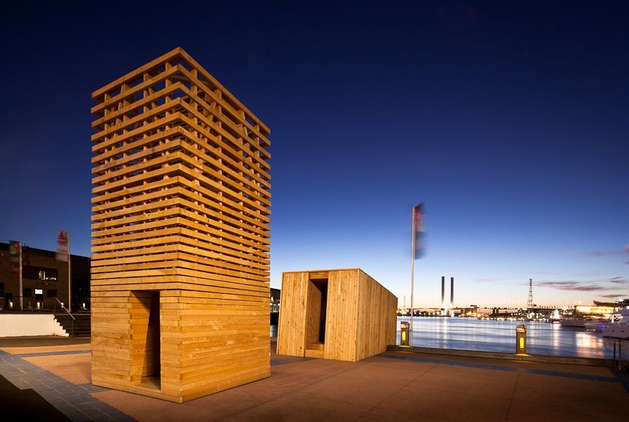 The Sealight Pavilion at Docklands, Melbourne.