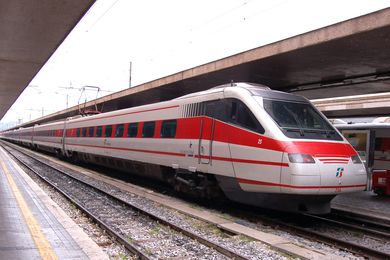 Italy's high speed train in Rome.