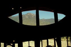 window at Brambuk Living Cultural Centre