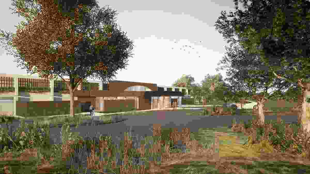 The two-storey boutique hotel will complement the winery’s existing sculptural cellar door.