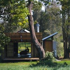 Murcutt guest studio, Kempsey, NSW, 1992. Image: Anthony Browell.