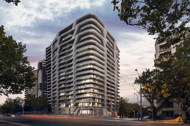 The Mayfair residential tower development designed by Zaha Hadid Architects.