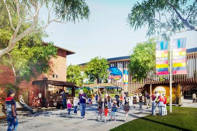Designs for Adelaide Crows' new sporting headquarters at Thebarton Oval.