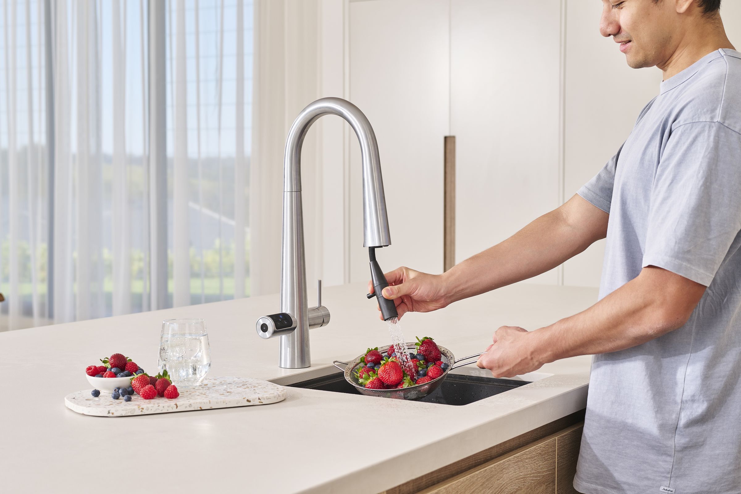 HydroTap Celsius Plus All-In-One Pull-Out tap by Zip Water | ArchitectureAu