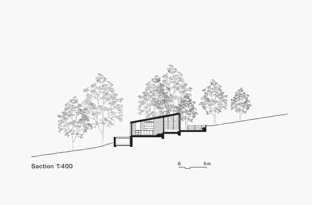 Plan of East Street House by Kerstin Thompson Architects.