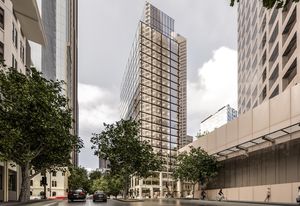 The tower at 52-60 Collins Street , designed by Bates Smart.