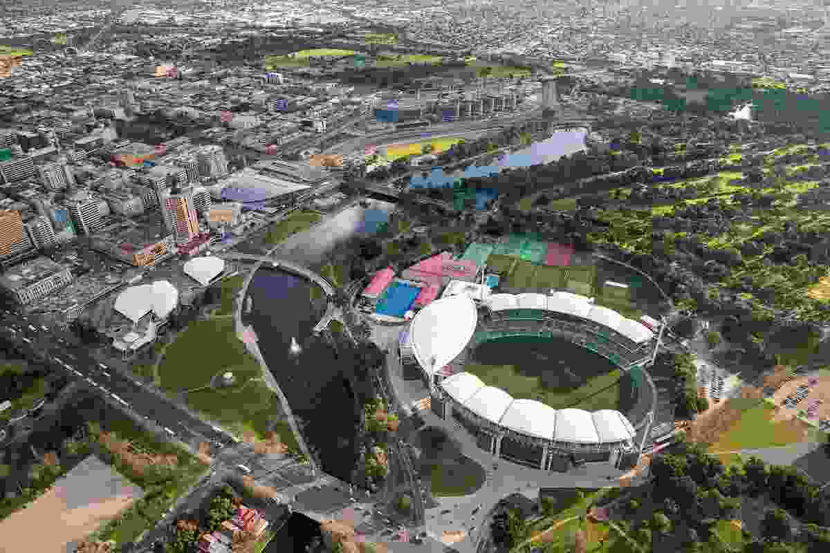 Adelaide Oval Redevelopment by Cox Architecture, Walter Brooke and Hames Sharley.