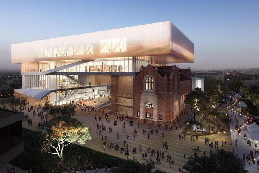 The New Museum for WA designed by Hassell and OMA with managing contractor Brookfield Multiplex.