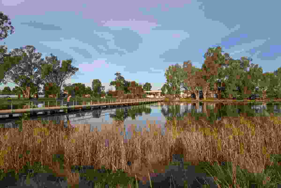 The new Shepparton Art Museum will be sited adjacent to Victoria Park Lake (pictured).