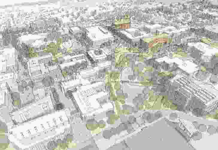 The University of Wollongong's 2016–2036 Wollongong campus masterplan.