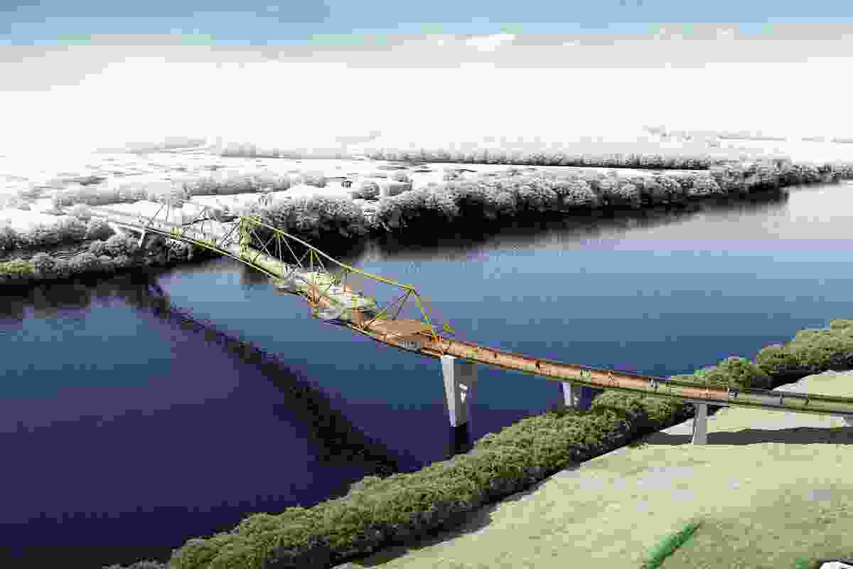 Nepean River Green Bridge, Penrith - Concept Design Vision by KI Studio.