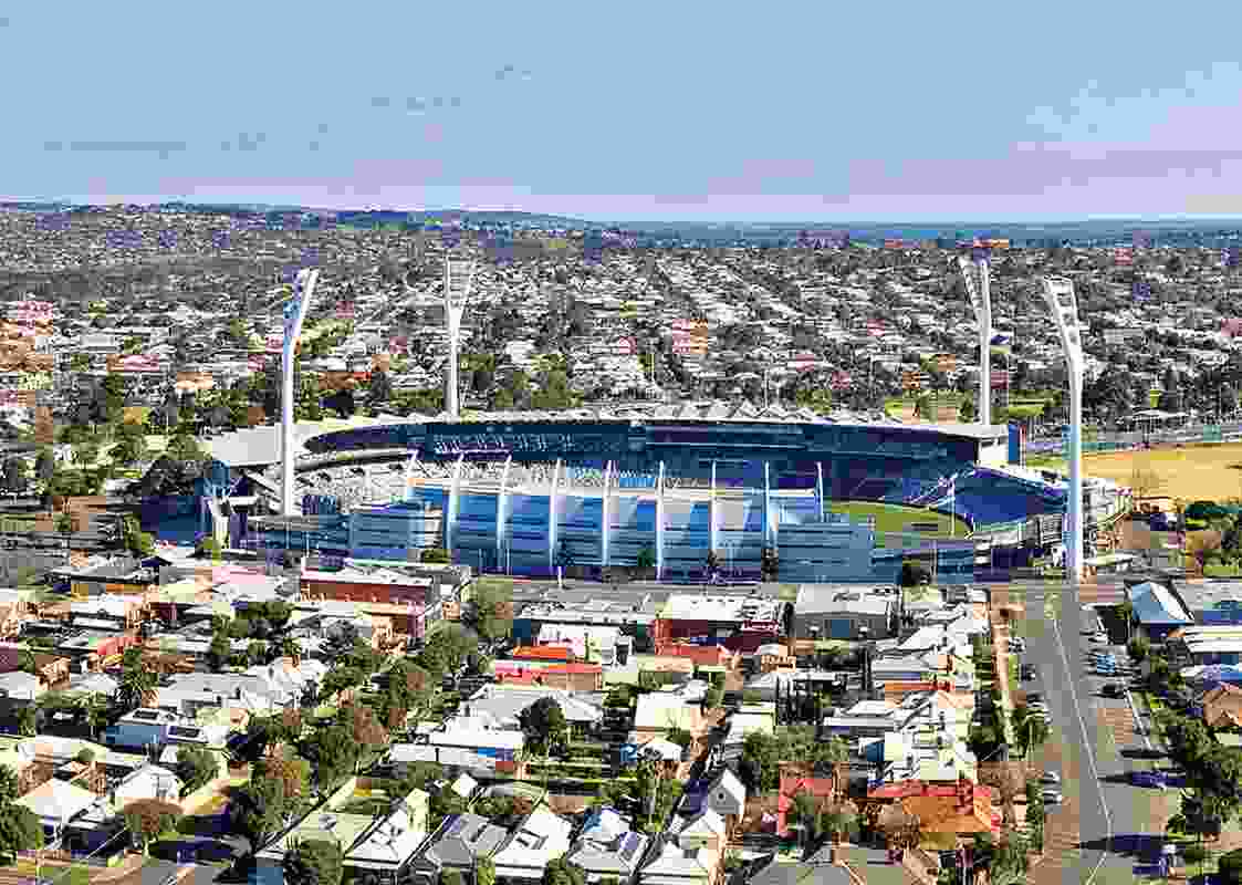 Kardinia Park Stadium in Geelong.