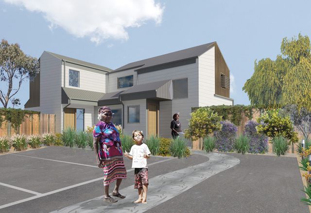 A concept image for a project in Melbourne’s south-east for Aboriginal Housing Victoria.