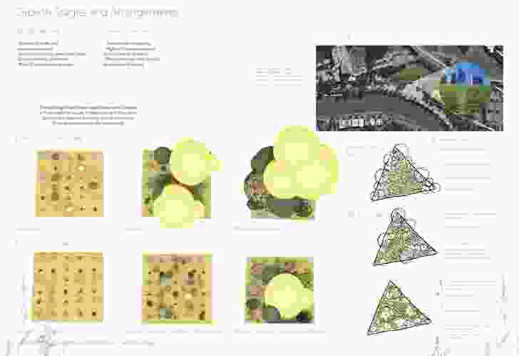 For the “Planting Innovations” design research seminar held at RMIT University in 2023 and led by Jela Ivankovic-Waters, student Renee Boyd used digital processes to explore planting strategies.