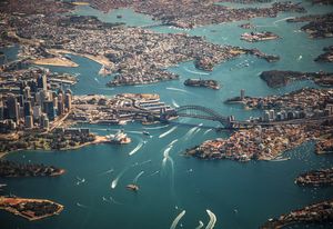 Aerial image of Sydney.