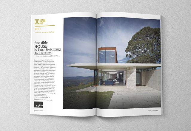 2014 Australian House of the Year: Invisible House by Peter Stutchbury Architecture. 