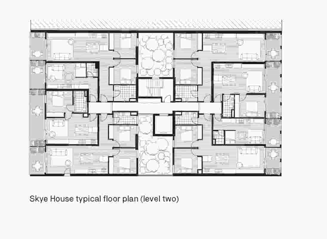 Typical floor plan of Nightingale Skye House.