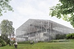 Carmody Groarke designs 'drying shed' for water-damaged Charles Rennie Mackintosh landmark