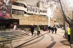 Cumulus Studio designs golden chainmail pavilion for Roy Grounds’s Arts Centre