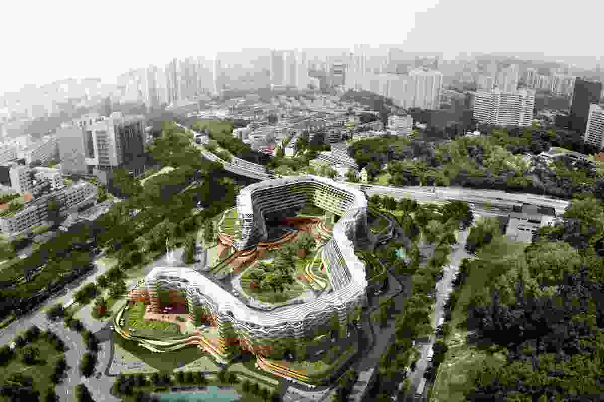Home Farm, a concept by Singapore-based Spark Architects, is a speculative housing model that combines retirement living with commercial farming.