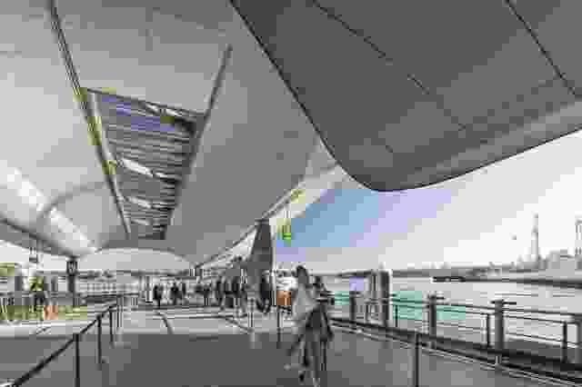 Barangaroo Ferry Wharf by Cox Architecture.