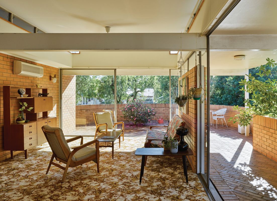 A feeling of spatial lightness pervades the experience of the house from within.