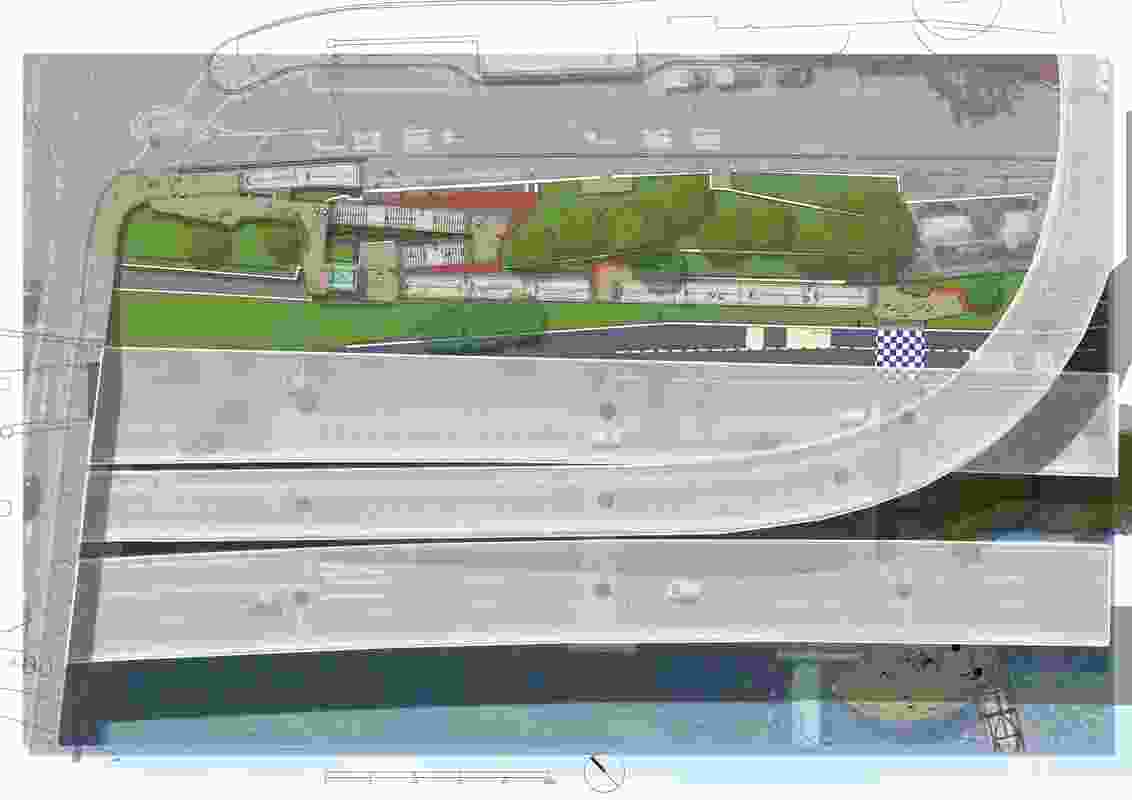 North Quay Ferry Wharf site plan.