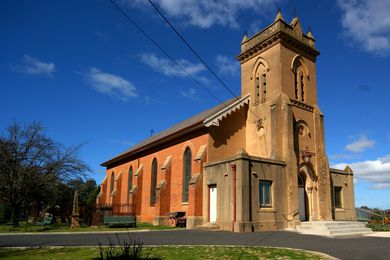 The Holy Trinity Church is an early Bathurst construction, completed in 1834. The red-brick is typical of the colonial building period in the region.