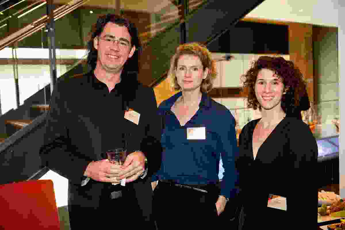 Design Speaks: Workplace/Worklife 2013  delegates (L–R): Paul Reidy (Rice Daubney), Cate Cowlishaw (Group GSA) and Angela O’Connor (Group GSA).