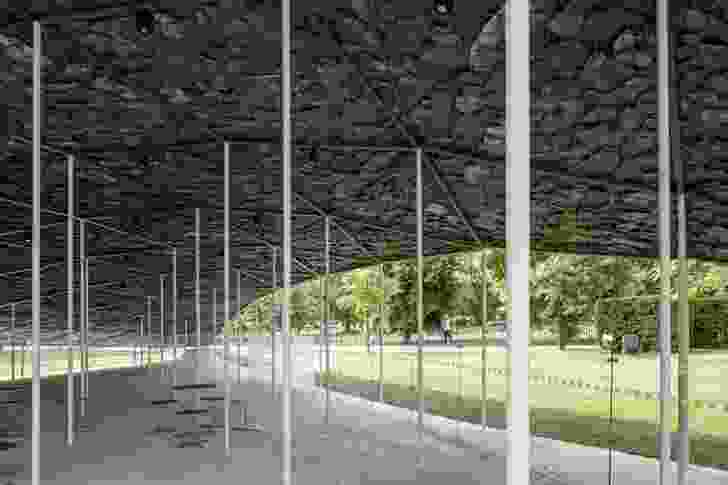 Serpentine Pavilion 2019 designed by Junya Ishigami, Serpentine Gallery, London.