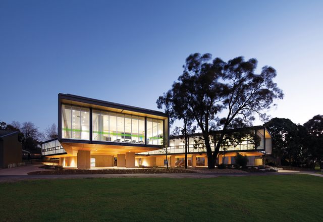 The Middle Schools complex at Tintern Schools in Ringwood East, Melbourne is shaped by a careful approach to landscape and site-scale planning.
