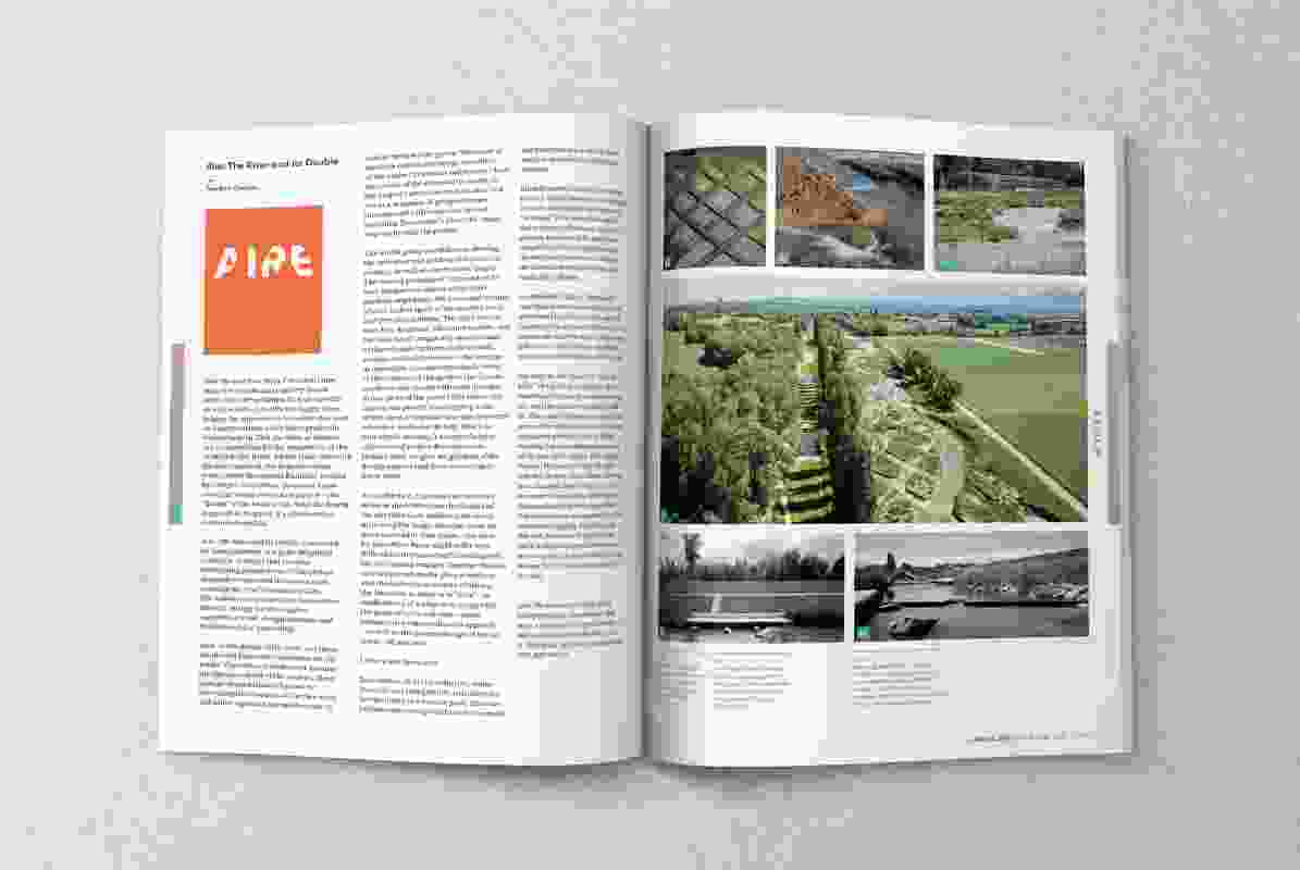 A spread from the November 2018 issue of Landscape Architecture Australia.