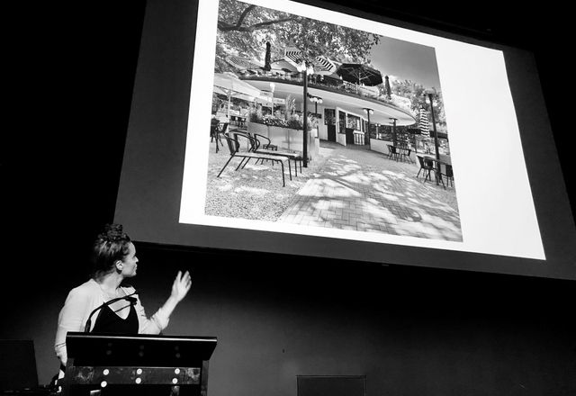 Esther Stam presents at Eat Drink Design Talks.