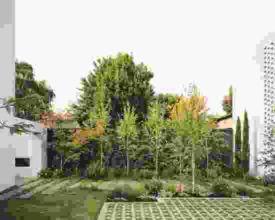 Studio Bright with landscape design studio Peachy Green took out the Garden or Landscape category at the 2021 Houses Awards with 8 Yard House.