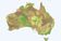 1. Australia’s Eighty-five IBRA Bioregions and 405 Subregions superimposed with current protected areas in green.