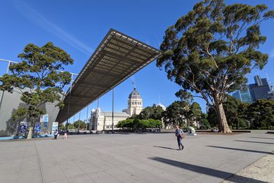 Exhibition Reserve in Carlton encompasses the grounds surrounding the Melbourne Museum and the World Heritage-listed Royal Exhibition Building.