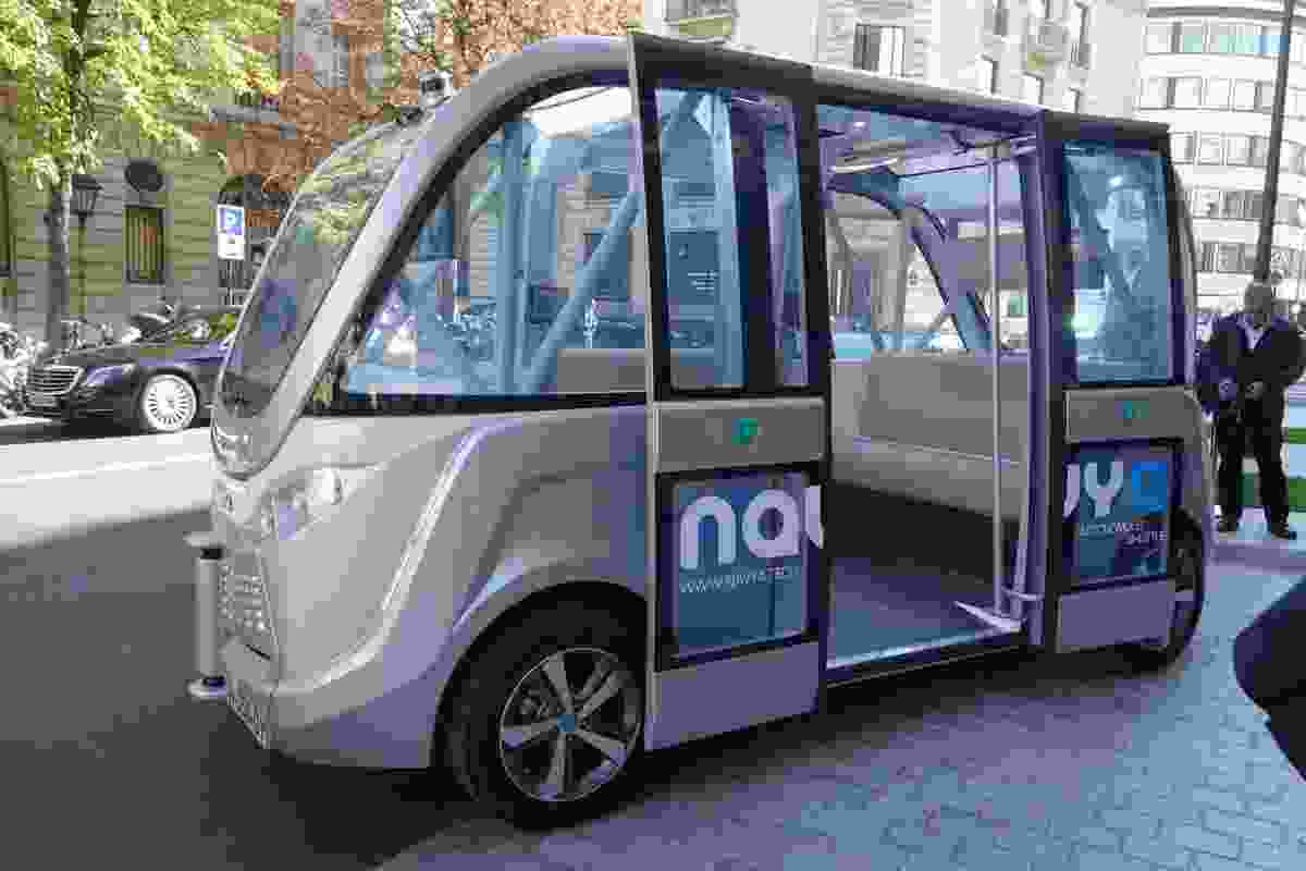 The Navya Arma is a 100% electric autonomous vehicle. 