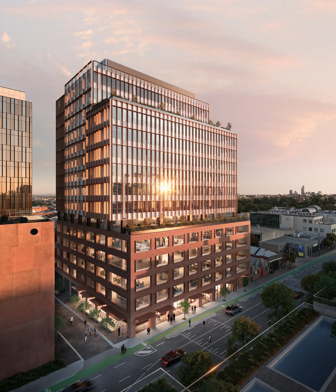 The T3 Collingwood hybrid timber tower on Wellington Street, expected to be completed 2023.