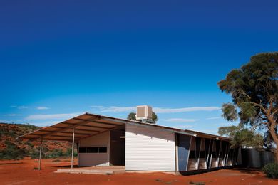 Housing at Mimili, South Australia (2011) was designed specifically for single men living away from their family groups.