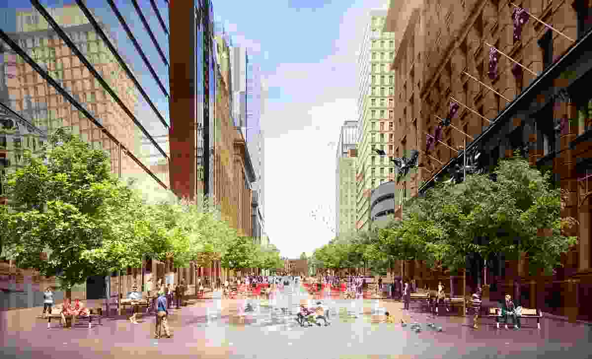 The proposed new Martin Place by the City of Sydney.